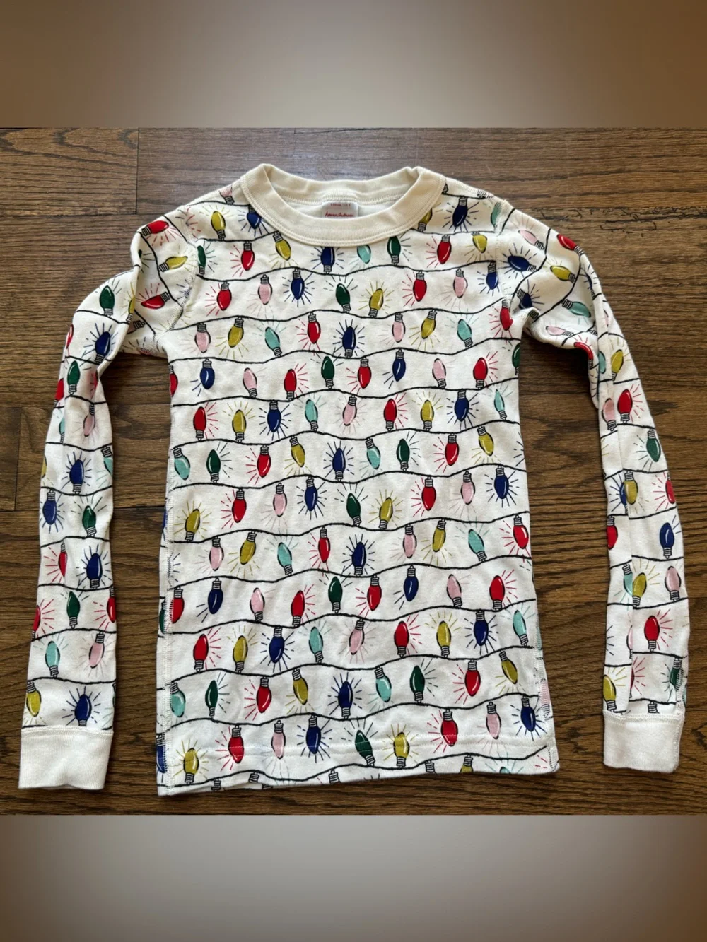 Hanna Andersson Organic Cotton Christmas Lights Pajama Set Size 8 (130 cm)